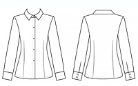 เสื้อเชิ้ตแขนยาวทรงเข้ารูป (หญิง)